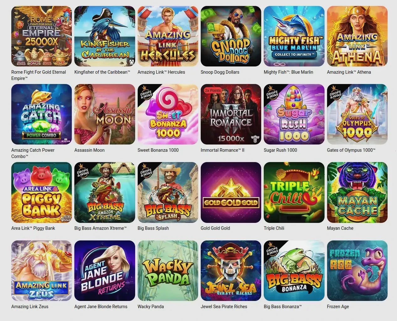 Spinsy casino game lobby showing slots and live dealer tables